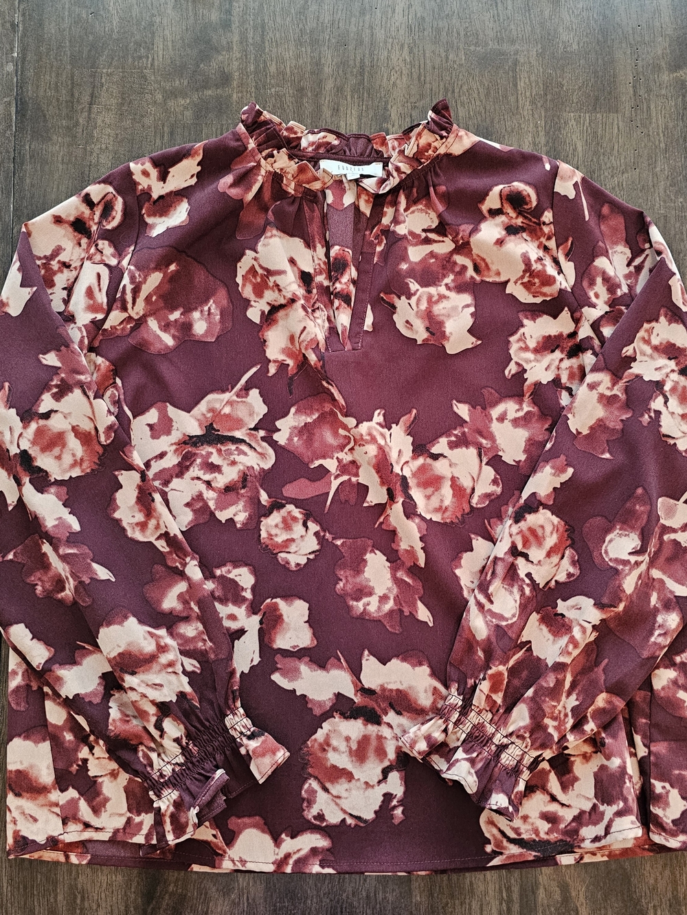 Fun 2 Fun Burgundy Blouse